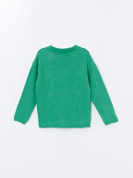 Bisiklet Yaka K?z ?ocuk Triko Kazak - Waikiki фото 3