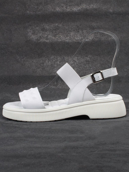 08-PEL211-1 WHITE Босоножки женские (натуральная кожа) - Фабричный китай фото 4