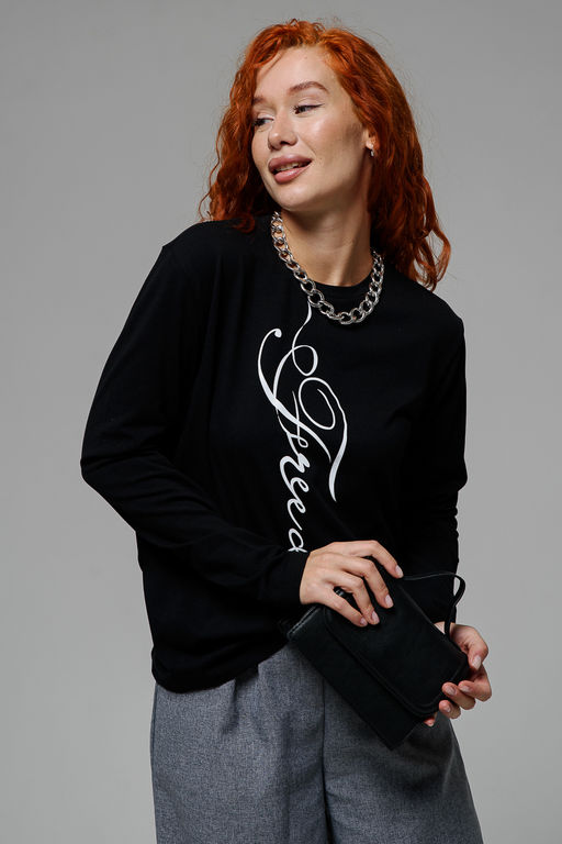 8513 Футболка с длинным рукавом женская