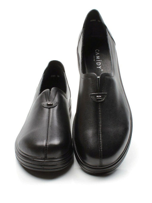 03-5068 BLACK Полуботинки женские (натуральная кожа)