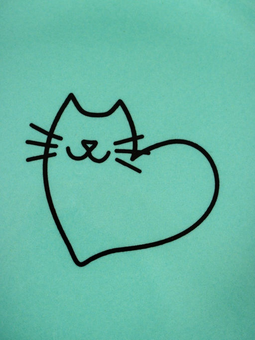 Миска керамическая Котик сердечко 250 мл - 11.511.54.5 см, мятная - Пижон фото 4