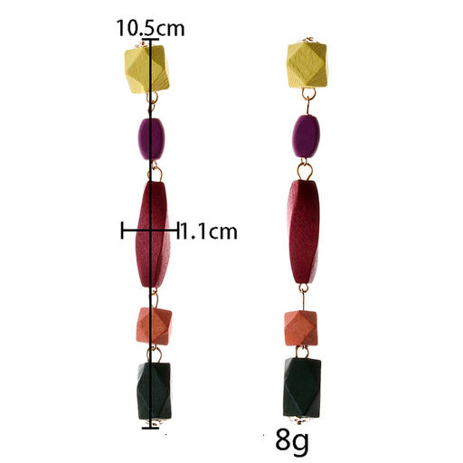 Серьги длинные на гвоздиках арт. 13 1027 (id 265750) - Rada фото 3