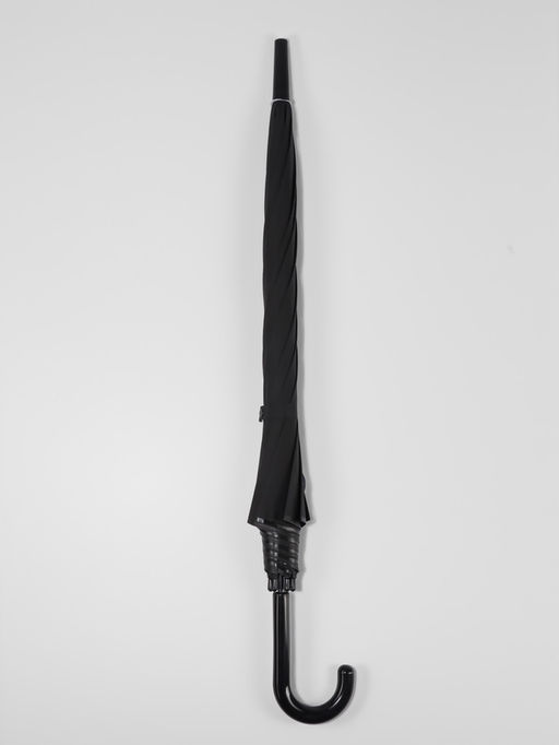 Зонт полуавтоматический «Однотон», 8 спиц, R=46/54 см, d=92 см, чёрный