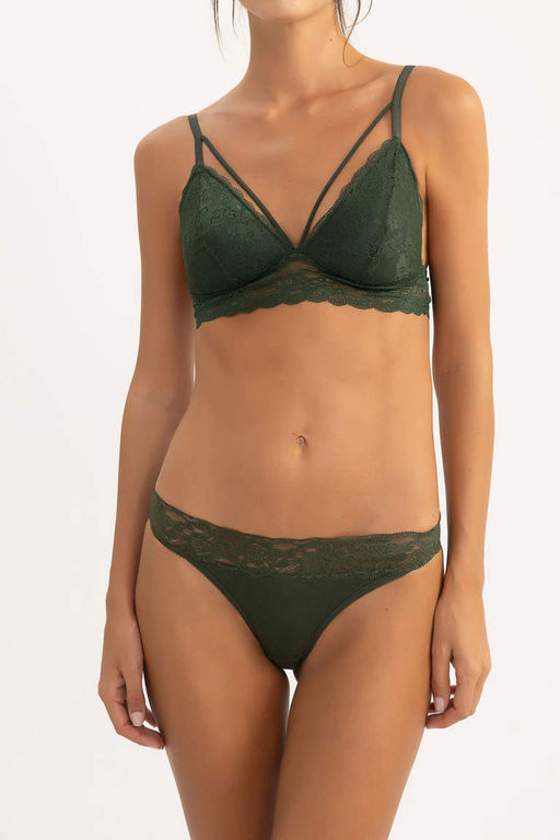 Трусики-комбинации из трех предметов с кружевными деталями Fall in Love - Defacto фото 7