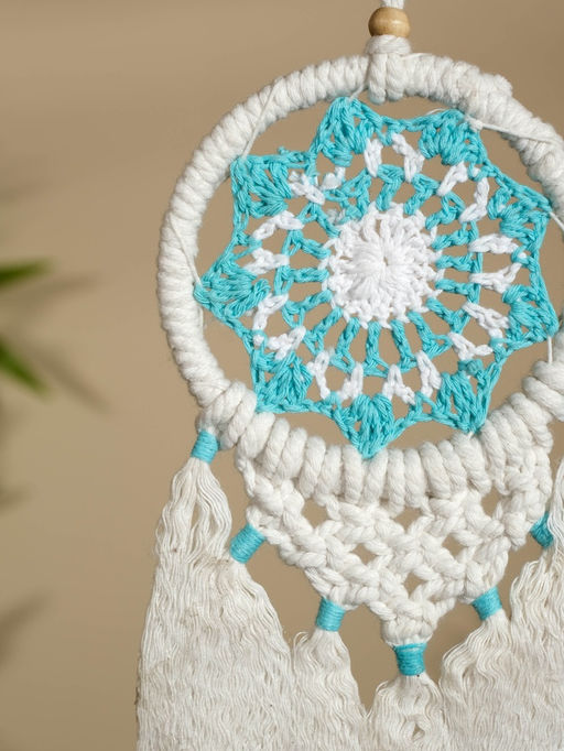 Ловец снов «Голубой цветок», 12×33 см