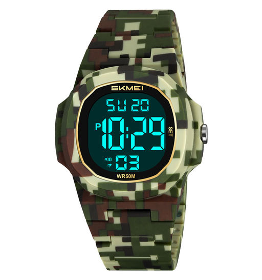 Часы наручные Skmei мужские электронные спортивные 2428green-camo