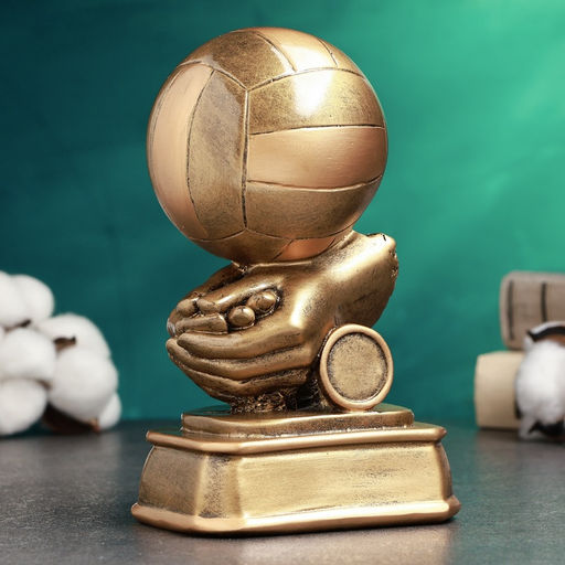 Фигура наградная, стела «Волейбол», под золото, 8.5×11×18 см