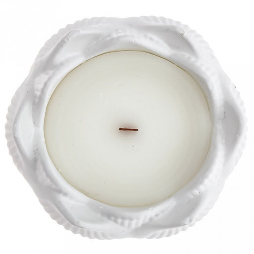 Свеча Лилия д8см, h4см, парафин, в подсвечнике из гипса, белый, время горения 5,5 часов (Россия) - Домашняя мода фото 2