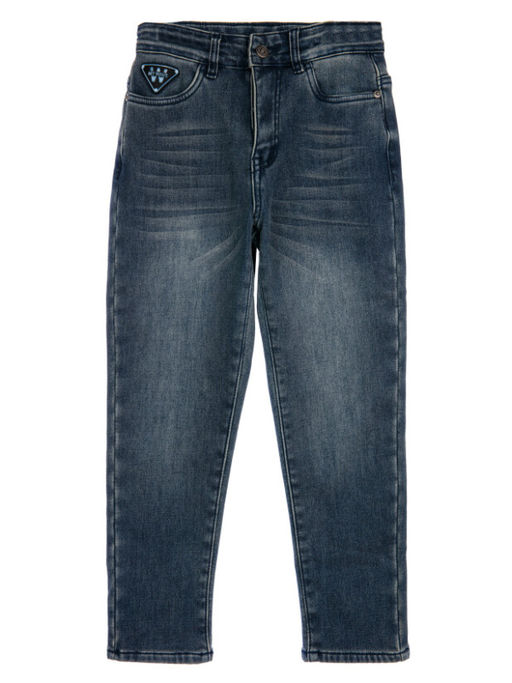 32411325 Брюки джинсовые утепленные флисом для мальчиков