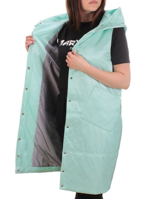 M006 MENTHOL Жилет женский демисезонный (100 гр. синтепон) - Фабричный китай фото 7