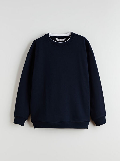 Bisiklet Yaka Erkek ?ocuk Sweatshirt