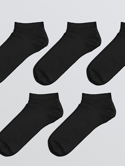 D?z Erkek Patik ?orap 5li