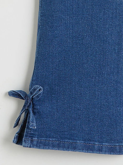 ?spanyol Pa?a Fiyonk Detayl? K?z ?ocuk Jean Pantolon