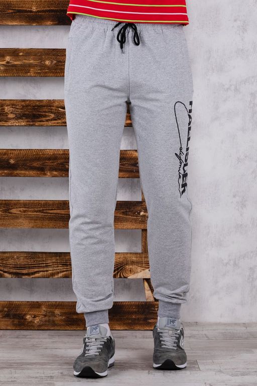 Брюки спортивные 
 3.MM114B-серый-светлый