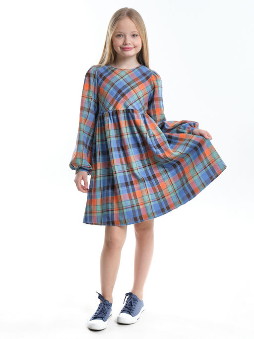 Платье для девочки нарядное UD 7787 голубой/коралловый - Mini maxi фото 5