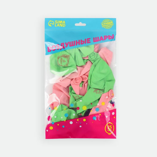 Воздушные шары латексные 12" «8 Марта», 25 шт.