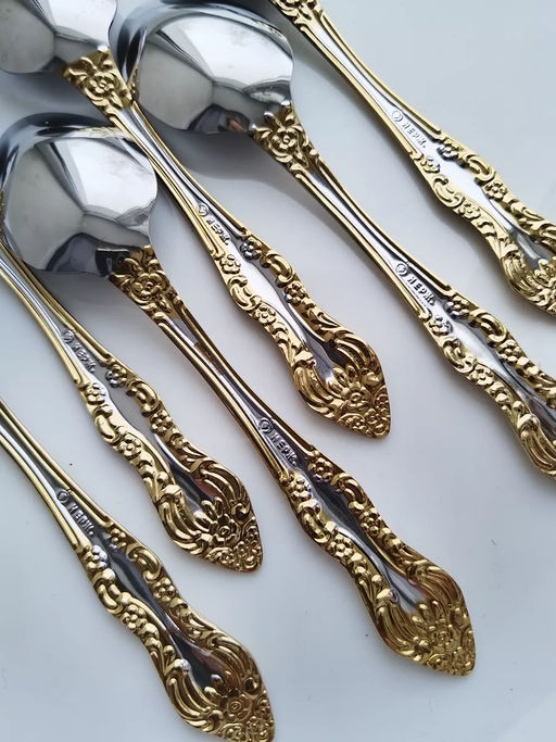 Упаковка 12шт. / Ложка чайная М-3 Тройка ЛНТП СЧ-60/57л г. Павлово /ПЗХМ/  фото 5