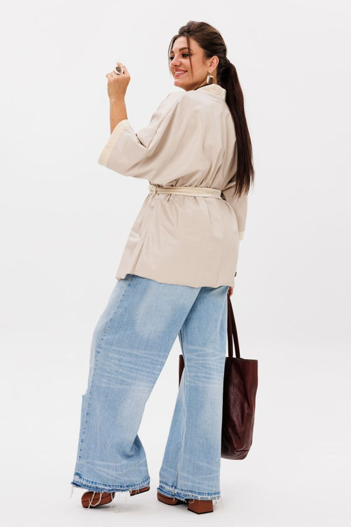 Жакет ANELLI 1342 сливочный нюд  фото 2