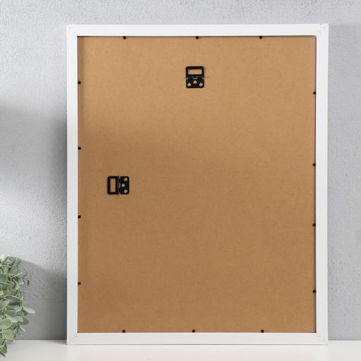 Фоторамка для фото 40×50 см Ellis, МДФ, с паспарту, белый, (пластиковый экран)