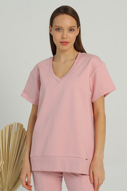 Джемпер футболка из мягкого хлопкового футера - Solo mio фото 3