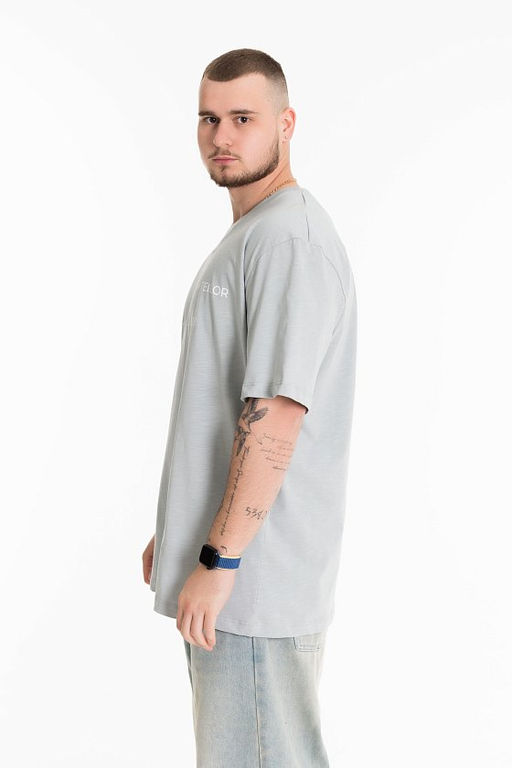 Футболка М125038Па серый - Елена фото 4