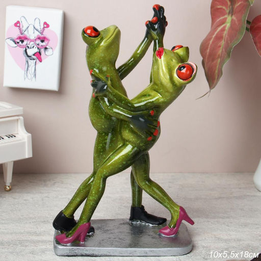 Фигурка Лягушка танцующая пара 18 см / YX29014 /уп 24/