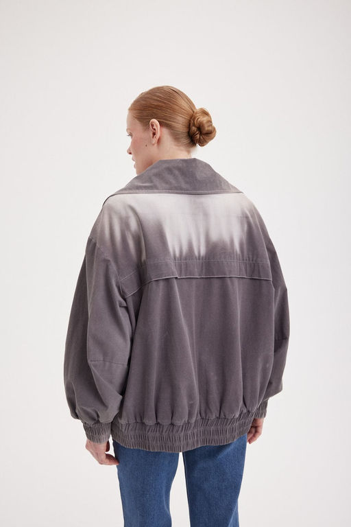 Бомбер из термохрома "Пепел" женский