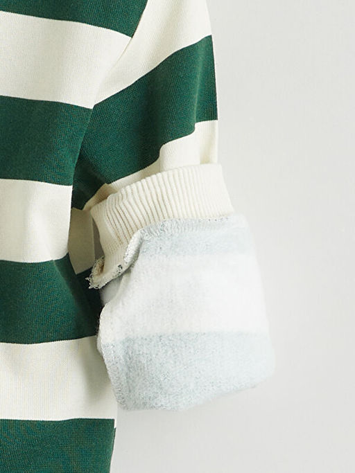 ?izgili Erkek Bebek Kal?n Sweatshirt