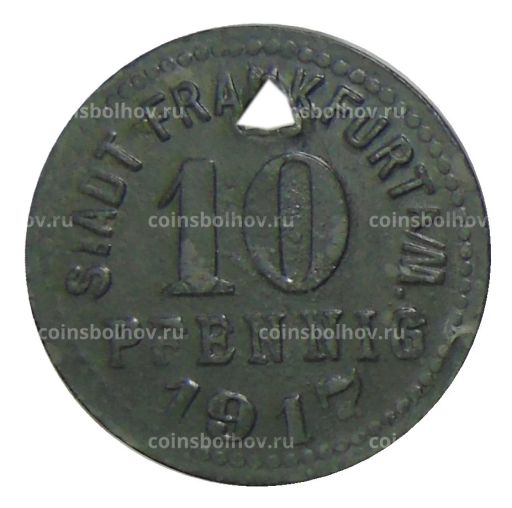 10 пфеннигов 1917 года Германия Нотгельд Франкфурт на Майне