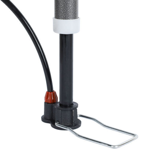 Насос напольный COMIRON MISTERY стальной цилиндр стальная складная ножка, ручка и основание литой PP пластик Presta-Schrader-Dunlop 11 бар, вес /уп20/ - Галеонтрейд фото 2