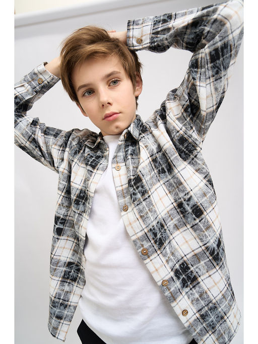 Рубашка серый CN25113FL1 - Nota bene фото 16