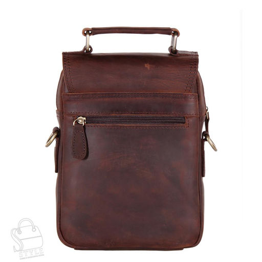 Сумка мужская кожаная 35601Z d.brown Zinimsk  в Новосибирске