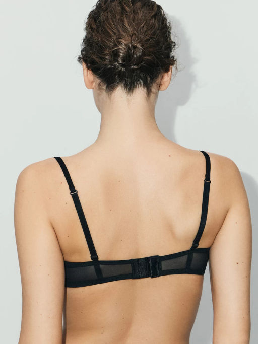 Бюстагльтер на косточках из сетки с кружевом / Zarina  фото 3