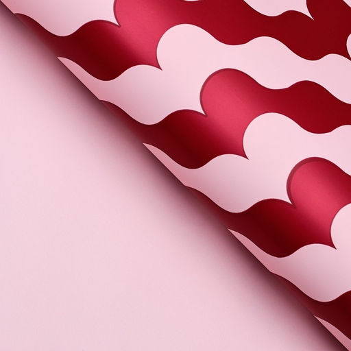 Цена за 20 шт. Пленка для цветов матовая, Паттерн любви, 57х56см, красный - UPAK LAND фото 3