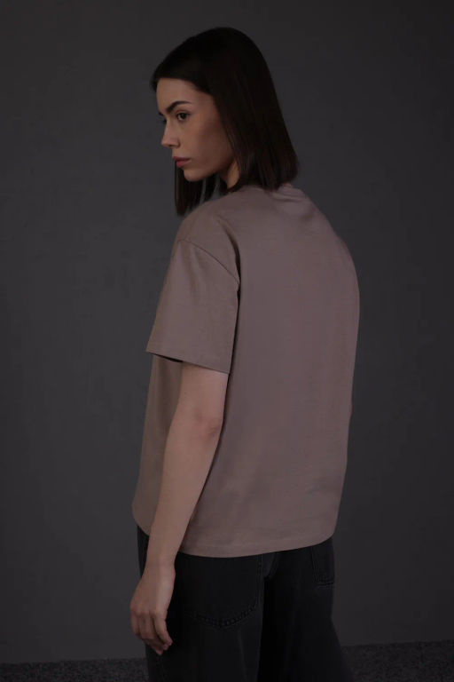 Базовая футболка темно-бежевого оттенка - Incity фото 2