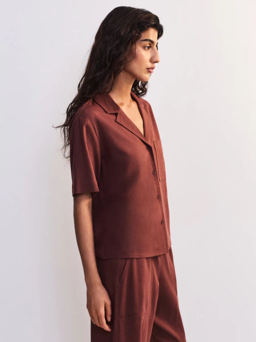 Льняная блуза прямого кроя ZR2605012002-21 / Zarina