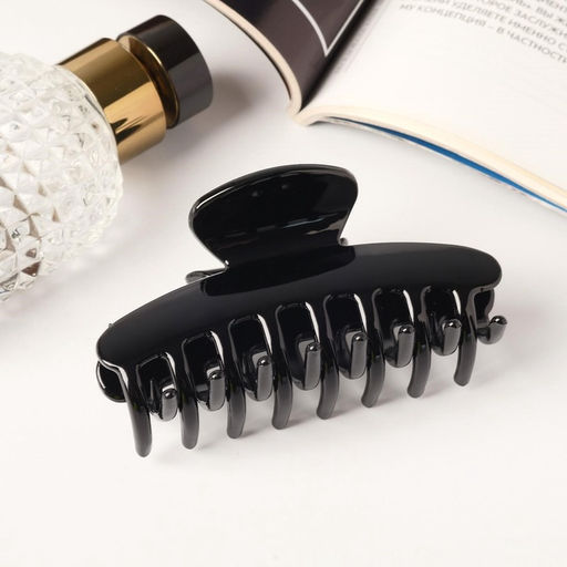 Цена за 12 шт. Крабик для волос «Строгая классика», 9.7×4.5 см, МИКС, чёрный