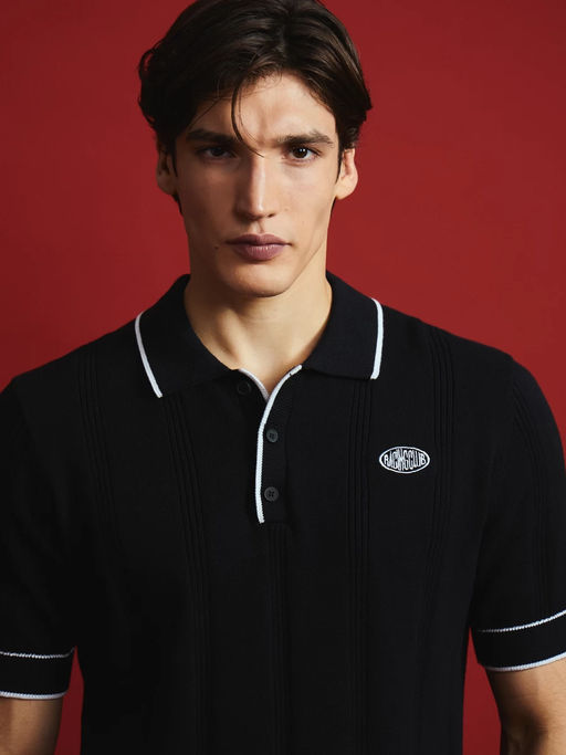 Джемпер поло фактурное с вышивкой / Zarina фото 11