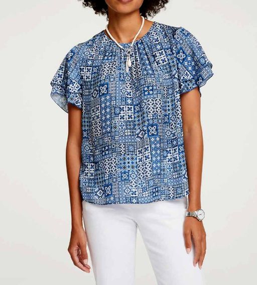 Блузка, сине-белая - Heine фото 7