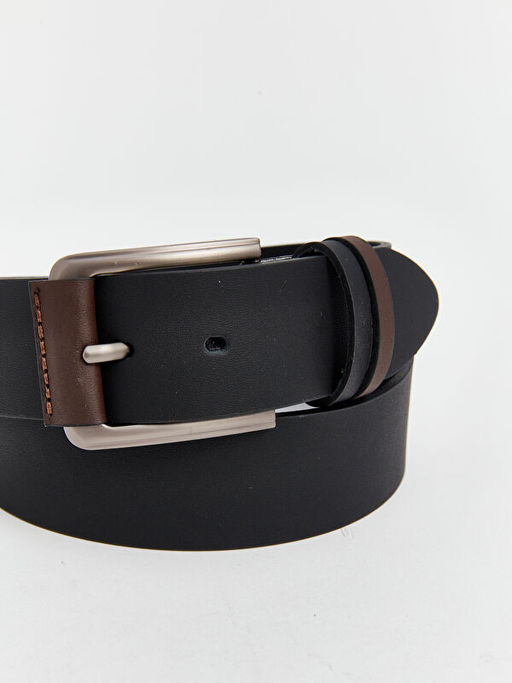 Deri G?r?n?ml? Erkek Kemer