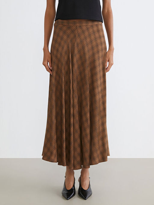 Beli Lastikli Ekose Etek