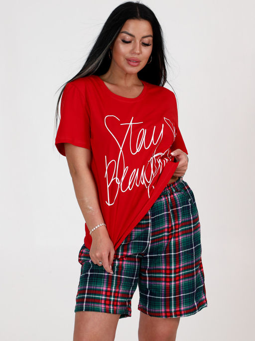 ДК-210 шорты ДОМАШНИЙ ЖЕНСКИЙ КОСТЮМ (Расцветка шорт не соответствует фото) - А-дина фото 2