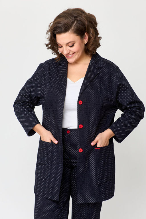 Жакет БелЭльСтиль 409 чернильно-синий