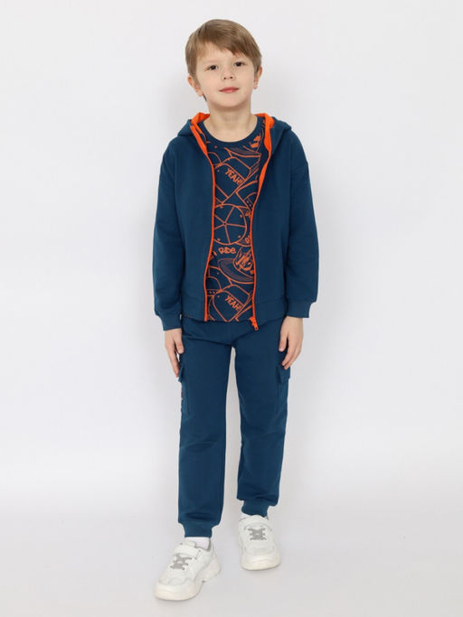 CSKB 63744-39-391 Толстовка для мальчика,индиго