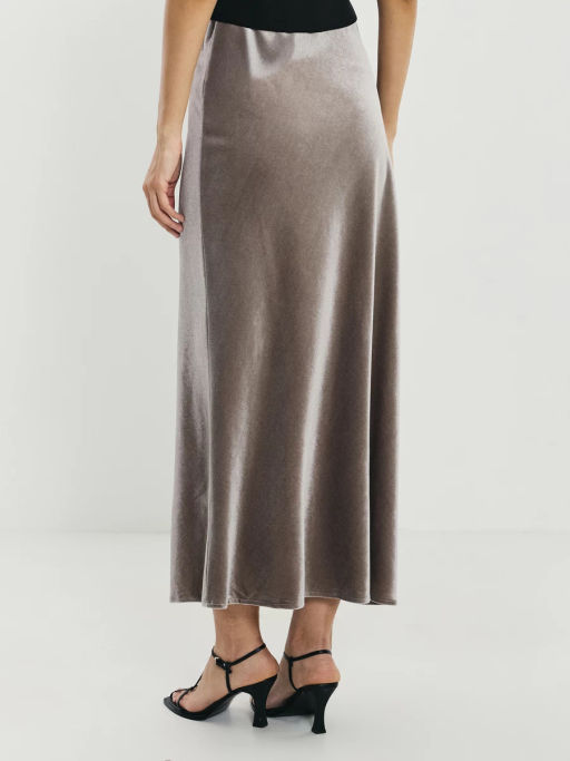 Юбка миди из бархата / Zarina