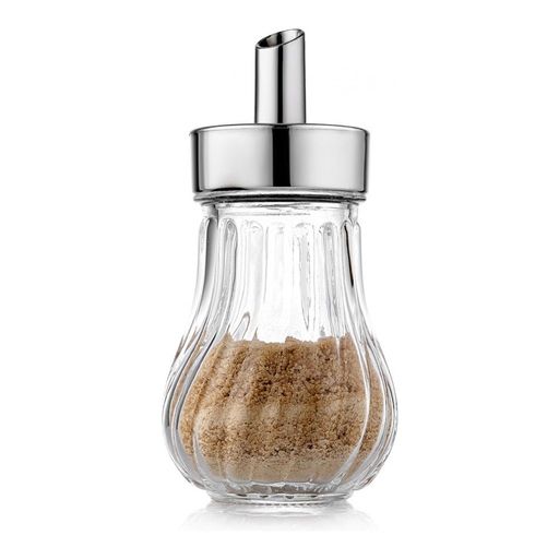 Сахарница Wave с хромированной крышкой, 0.19 л, стекло, пластик - Walmer фото 2