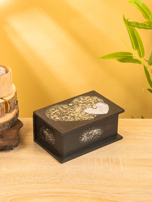 Шкатулка «Сердца», 18×12×8 см, МДФ