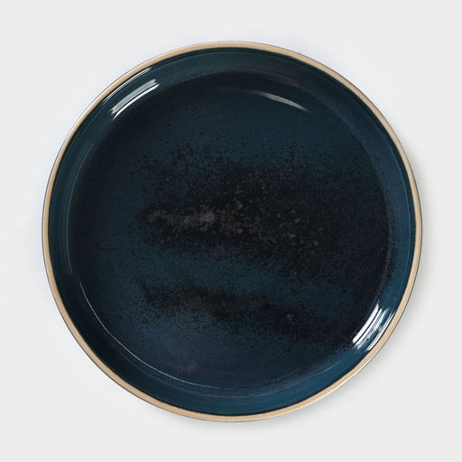 Блюдо с бортиком Хорекс Blu reattivo, d=17.5 см, фарфор, зелёный