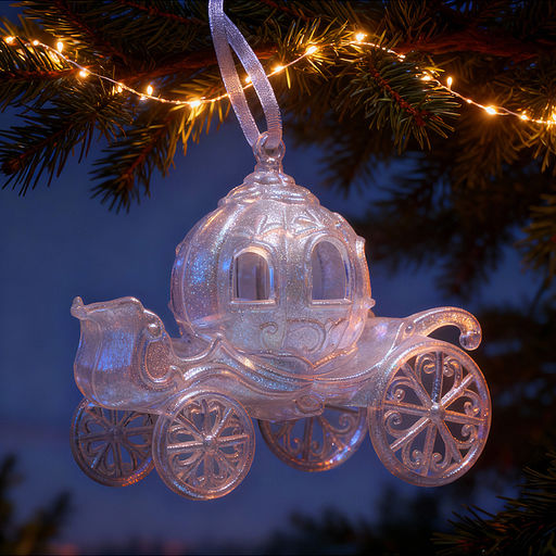 Новогоднее украшение "Карета сказочная" (11 см)