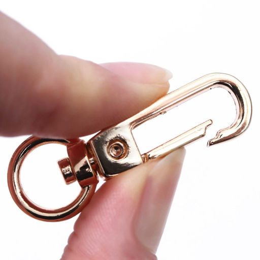 Карабин металлический, 45 16 мм / 10 2,2 мм, 5 шт, цвет золотой - Арт узор фото 3